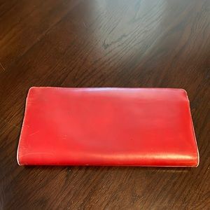 Vintage Italian leather clutch 1950s
